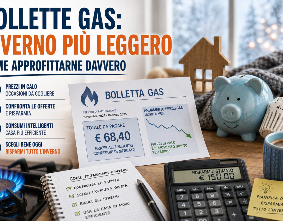 Bollette gas: inverno più leggero. Come approfittarne davvero